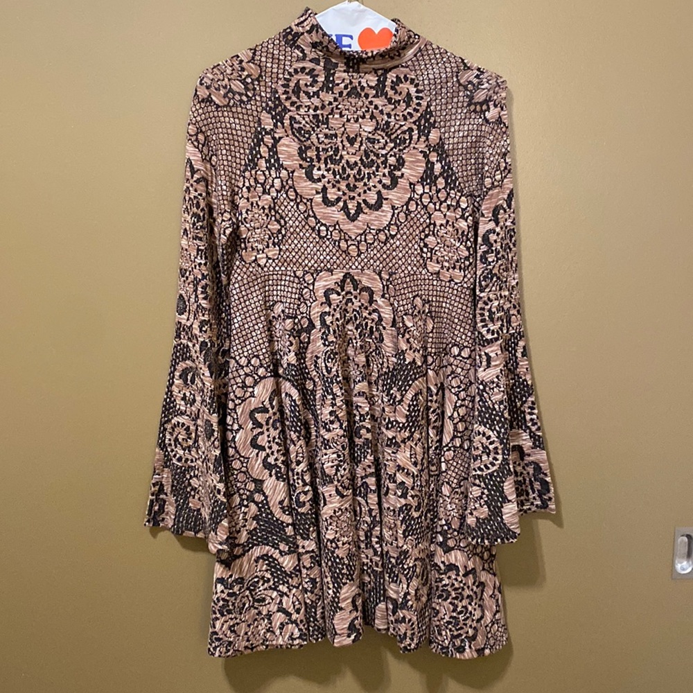 Free people flowy turtleneck dress